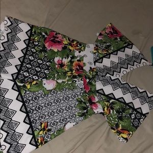 Multi pattern romper.